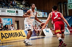 Basketball, ABL 2017/18, Grunddurchgang 27.Runde, Oberwart Gunners, BC Vienna, Marcel White (13)