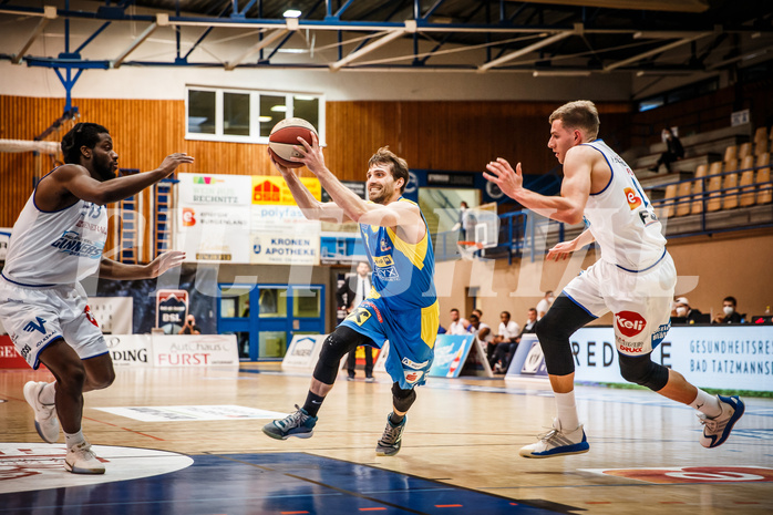 Basketball, bet-at-home Basketball Superliga 2020/21, Viertelfinale Spiel 3, Oberwart Gunners, SKN St. Pölten, Lukas Böck (13)