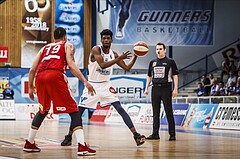 Basketball, ABL 2018/19, Playoff VF Spiel 1, Oberwart Gunners, BC Vienna, Dwane Miner (6)