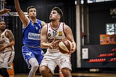 Basketball, ABL 2018/19, Playoff VF Spiel 3, Oberwart Gunners, BC Vienna, Luca Gvozden (10)