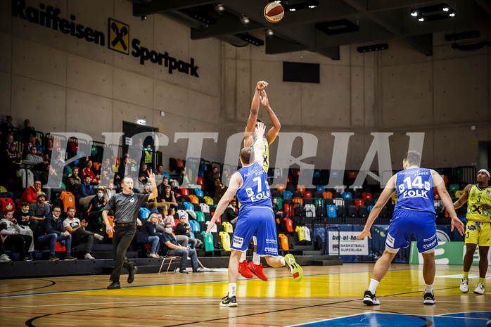 Basketball, bet-at-home Basketball Superliga 2020/21, Grunddurchgang 3.Runde, UBSC Graz, Oberwart Gunners, Jakob Zimmermann (10)