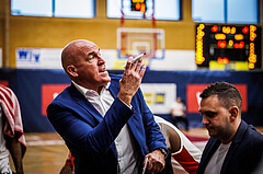 Basketball, win2day Basketball Superliga 2022/23, Grunddurchgang 1.Runde, Traiskirchen Lions, BC GGMT Vienna, Aramis Naglic (Head Coach)