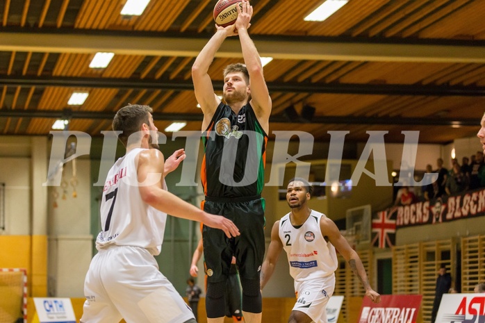 Basketball, 2.Bundesliga, Grunddurchgang 19.Runde, Mattersburg Rocks, Basket Flames, Maximilian Hübner (22)