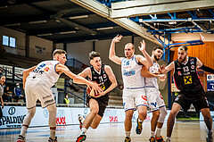 Basketball, bet-at-home Basketball Superliga 2020/21, Grunddurchgang, 4. Runde, Oberwart Gunners, Raiffeisen Flyers Wels, Elvir Jakupovic (21)