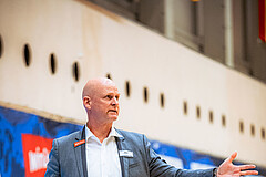 Basketball, Win2Day Superliga 2022/23, 2. Platzierungsrunde, SKN St. Pölten, Oberwart Gunners, Mike Coffin (Head Coach)